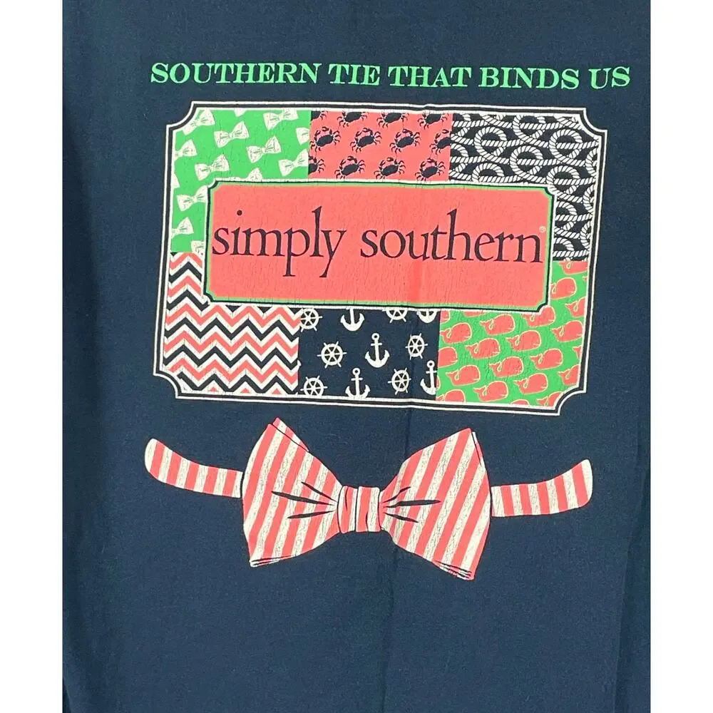 Women's Simply Southern brand long sleeve front and back graphic top Lg regular